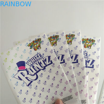 स्वनिर्धारित लेबल प्रिंट करने योग्य सिकोड़ें लपेटें सफेद रूंटज मायलर पेपर स्टिकर ग्रेव प्रिंटिंग