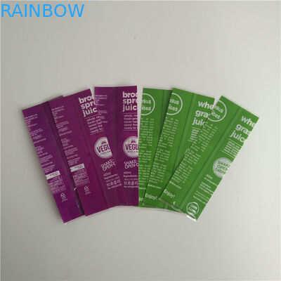 बोतल के लिए पूर्ण रंग मुद्रण सिकुड़ आस्तीन लेबल खाद्य ग्रेड प्लास्टिक सामग्री