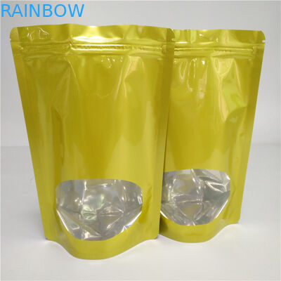 चाय / कॉफी बीन के लिए हीटेड ड्राई फ़ूड बैग कस्टम स्नैक पैकेजिंग एल्युमिनियम फॉयल