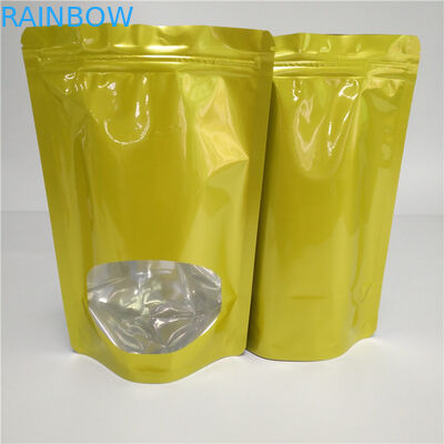 चाय / कॉफी बीन के लिए हीटेड ड्राई फ़ूड बैग कस्टम स्नैक पैकेजिंग एल्युमिनियम फॉयल