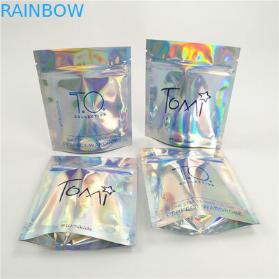खरीदारी के लिए Gravure प्रिंटिंग पन्नी पाउच पैकेजिंग होलोग्राफिक लेजर बैग बायोडिग्रेडेबल