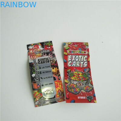 सीबीडी वैप कारतूस रेपिएबल स्टैंड अप पाउच जिपर मायलर बैग वैंप टैंक के लिए