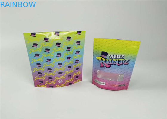 Runtz प्लास्टिक पाउच पैकेजिंग जंगल बॉय गंध सबूत कुकीज़ खरपतवार बैग ज़िप ताला