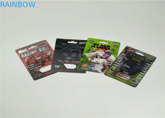 स्लाइड ब्लिस्टर कार्ड पैकेजिंग पुरुष संवर्धन गोलियां सेक्स गोली 3 डी पैकिंग पैकिंग