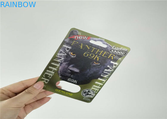 राइनो पिल कैप्सूल ब्लिस्टर कार्ड पैकेजिंग 3 डी पिल बोतल नॉन ब्रेकेज लॉन्ग लाइफस्पैन