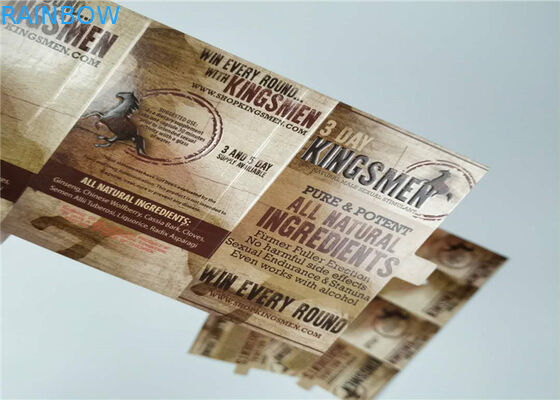 गोलियां पैकेजिंग 3 डी लेंटिकुलर पैकेजिंग कार्ड राइनो कस्टम प्रिंटिंग पेपर बॉक्स