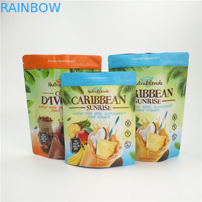 सूखे फल पैकेजिंग के लिए ज़िपलॉक एल्युमिनियम फॉयल स्टैंड अप पाउच ग्रैव्योर प्रिंटिंग