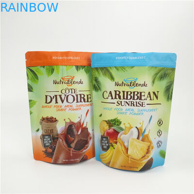 सूखे फल पैकेजिंग के लिए ज़िपलॉक एल्युमिनियम फॉयल स्टैंड अप पाउच ग्रैव्योर प्रिंटिंग