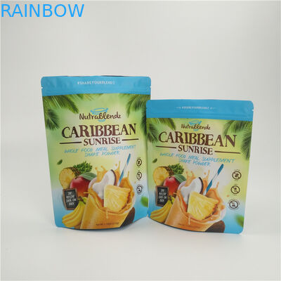 सूखे फल नाश्ता बैग पैकेजिंग जिपर कस्टम मुद्रित एल्यूमीनियम पन्नी पनरोक