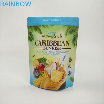 सूखे फल नाश्ता बैग पैकेजिंग जिपर कस्टम मुद्रित एल्यूमीनियम पन्नी पनरोक