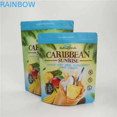 जिपर के साथ ग्रेव्योर प्रिंटिंग स्टैंड जिपलॉक बैग, मिल्क पाउडर एल्युमिनियम फॉयल पाउच