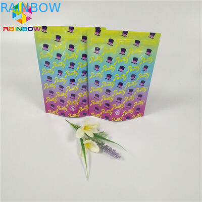 कूकीज प्रूफ़ रंट्ज़ बैग जिपलॉक स्टैंड अप पाउच चाइल्ड रेसिस्टेंट ग्रेव प्रिंटिंग