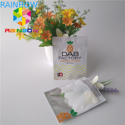 एल्यूमीनियम पन्नी प्लास्टिक पाउच पैकेजिंग नमी सबूत CBD तेल Gummies मातम के लिए