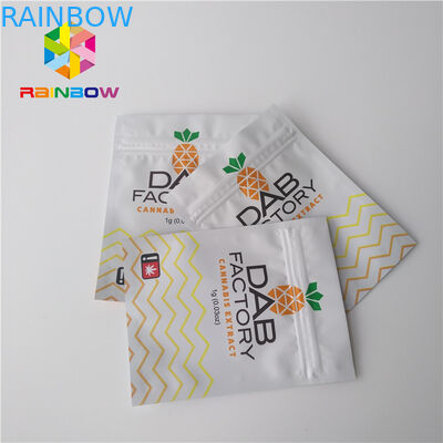 एल्यूमीनियम पन्नी प्लास्टिक पाउच पैकेजिंग नमी सबूत CBD तेल Gummies मातम के लिए