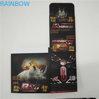 ABS सामग्री प्लास्टिक की गोली की बोतल राइनो 12 ब्लिस्टर पैकेजिंग कार्ड डिस्प्ले बॉक्स