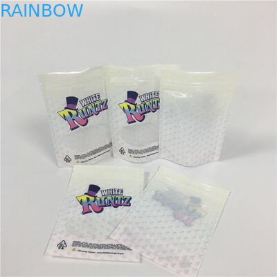 चाइल्ड रेसिस्टेंट पैकेजिंग स्मेल प्रूफ जिपर रूंटज 3.5 जी मायलर वीड पैकेजिंग बैग