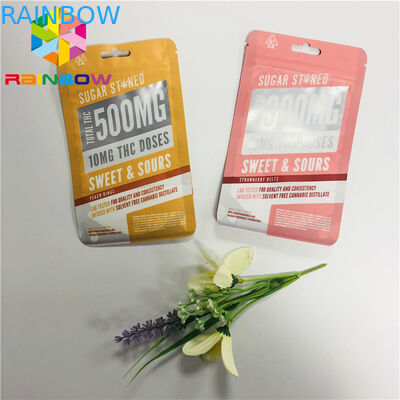 पुन: प्रयोज्य प्लास्टिक स्टैंड जिपर पाउच बैग मैट सामने स्पष्ट खिड़की के साथ समाप्त हो गया