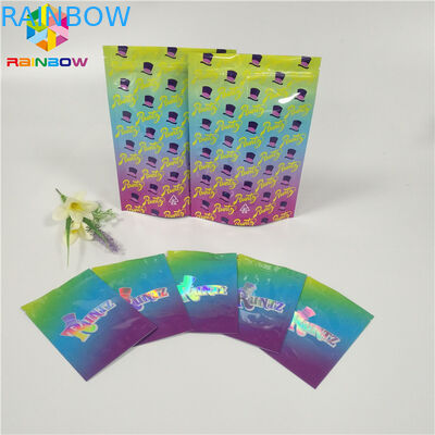 गंध सबूत पन्नी पाउच पैकेजिंग Runtz बैग कुकीज़ / गोली / चिपचिपा भालू आवेदन