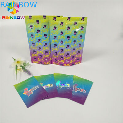 गंध सबूत पन्नी पाउच पैकेजिंग Runtz बैग कुकीज़ / गोली / चिपचिपा भालू आवेदन