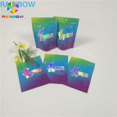 कुकी पन्नी पाउच पैकेजिंग कस्टम मुद्रित प्लास्टिक ज़िप ताला बैग बाल सबूत