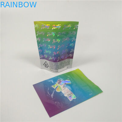 बाल सबूत एल्यूमीनियम पन्नी थैली पैकेजिंग मारिजुआना गमी कैंडी के लिए बैग खड़े हो जाओ