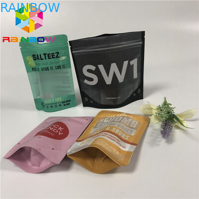 FDA Mylar जिपर पाउच, जिपलॉक सील प्लास्टिक बैग हैंग होल के साथ