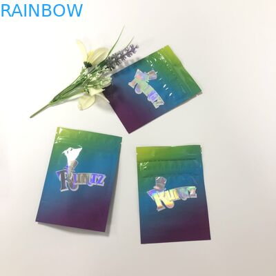 खिड़की के साथ हर्बल धूप एल्यूमीनियम पन्नी बैग Runtz प्लास्टिक Gravnre मुद्रण
