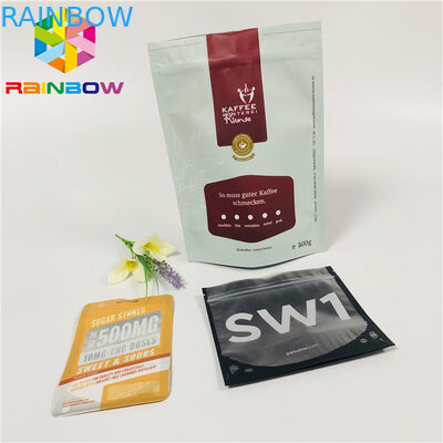 नमी बाधा एल्यूमीनियम पन्नी स्टैंड पाउच बैग कॉफी बीन ज़िपलॉक प्लास्टिक