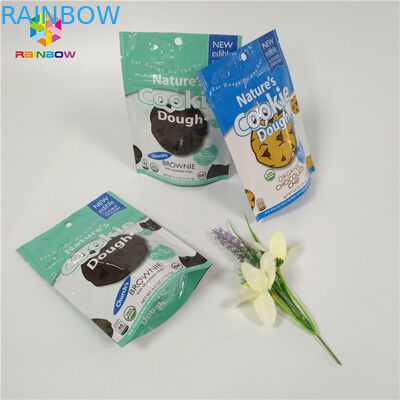Doypack Resealable Ziplock स्थायी एल्यूमीनियम पन्नी बैग कुकीज़ पैकेजिंग