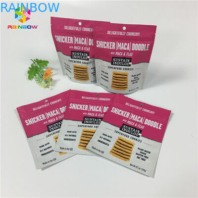 Resealable प्लास्टिक पन्नी पैकेजिंग बैग चॉकलेट / पनीर के लिए बायोडिग्रेडेबल डिजिटल प्रिंटिंग