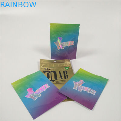 3.5 ग्राम प्लास्टिक पाउच पैकेजिंग मायलर जिपलॉक वुड रुंटज गांजा बैग खड़े हो जाते हैं