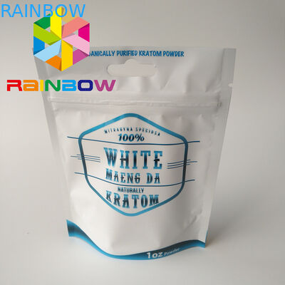 कस्टम मुद्रित पन्नी बैग पैकेजिंग, फार्मास्युटिकल क्रैटन के लिए जिप लॉक पाउच खड़े हो जाओ