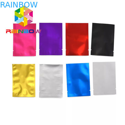 Resealable प्लास्टिक पाउच पैकेजिंग तीन साइड सील छोटे Mylar जड़ी बूटी / कुकीज़ के लिए