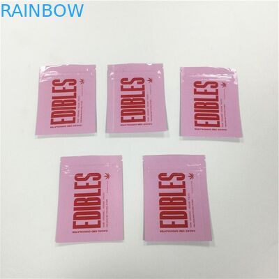 चमकदार सतह मुद्रित ज़िपलॉक बैग एल्यूमीनियम पन्नी टुकड़े टुकड़े में कैंडी चिपचिपा पैकेजिंग