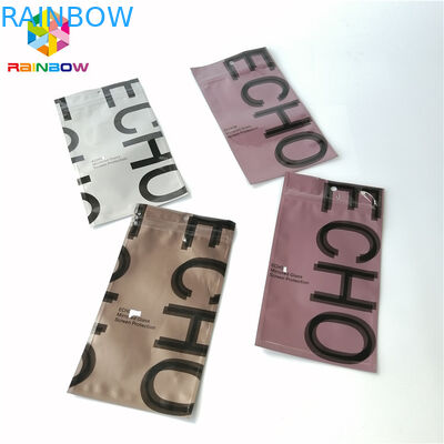 एल्यूमीनियम पन्नी ज़िपलॉक पैकिंग बैग तीन तरफा सील प्लास्टिक खाली चाय थैली