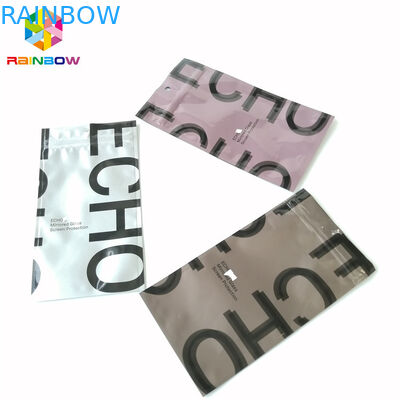 एल्यूमीनियम पन्नी ज़िपलॉक पैकिंग बैग तीन तरफा सील प्लास्टिक खाली चाय थैली