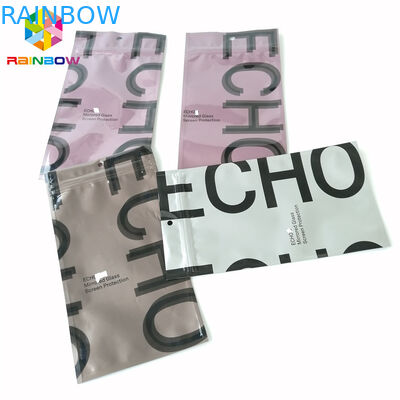 एल्यूमीनियम पन्नी ज़िपलॉक पैकिंग बैग तीन तरफा सील प्लास्टिक खाली चाय थैली