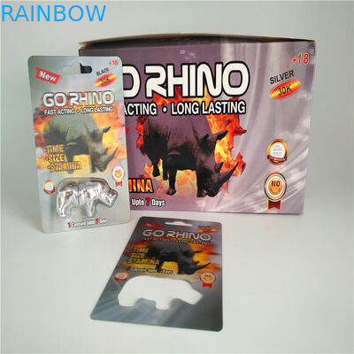 स्लाइड ब्लिस्टर पैक पैकेजिंग सम्मिलित कार्ड पुरुष संवर्धन गोलियां 3 डी कार्ड पैकेजिंग बैग
