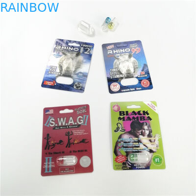 चिकित्सा उपयोग ब्लिस्टर कार्ड पैकेजिंग राइनो 11 मैग्नम 24k 3 डी कार्ड इन्वेंटरी ब्लिस्टर पैक