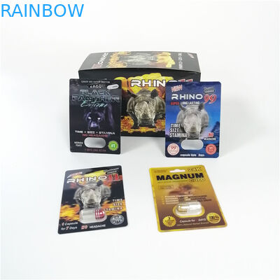 पुरुष संवर्धन दवा ब्लिस्टर पैक पैकेजिंग ब्लैक मामा प्रीमियर ज़ेन पेपर डिस्प्ले कार्ड