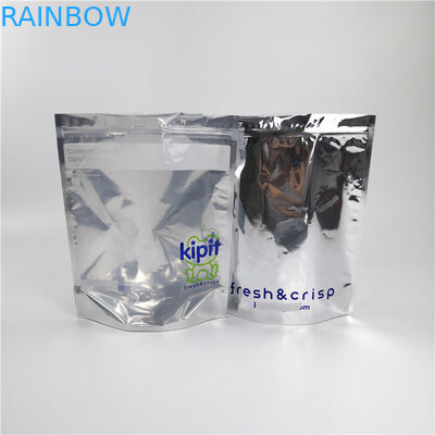 लेजर फिल्म कॉस्मेटिक पैकेजिंग बैग स्टैंड अप पाउच स्वनिर्धारित लोगो मुद्रण टिकाऊ