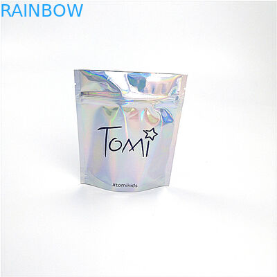 बायो डिग्रेडेबल कॉस्मेटिक ऑर्गनाइज़र बैग कस्टम प्रिंट लेजर होलोग्राफिक 100% रीसायकल