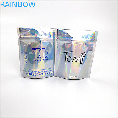 बायो डिग्रेडेबल कॉस्मेटिक ऑर्गनाइज़र बैग कस्टम प्रिंट लेजर होलोग्राफिक 100% रीसायकल