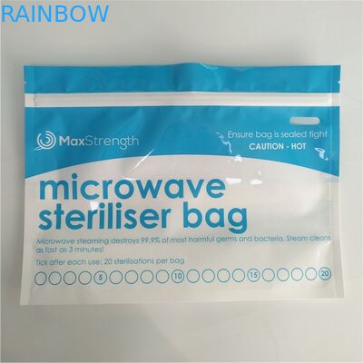 खाद्य भंडारण माइक्रोवेव अजीवाणु तल नीचे कली बैग Resealable शीर्ष जिपर कस्टम