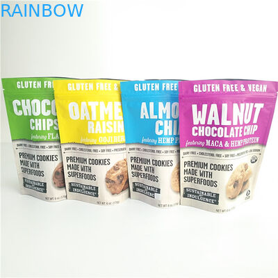 ग्लूटेन फ्री स्नैक बैग पैकेजिंग फूड पैकेजिंग कुकीज के साथ स्मेल प्रूफ बैग