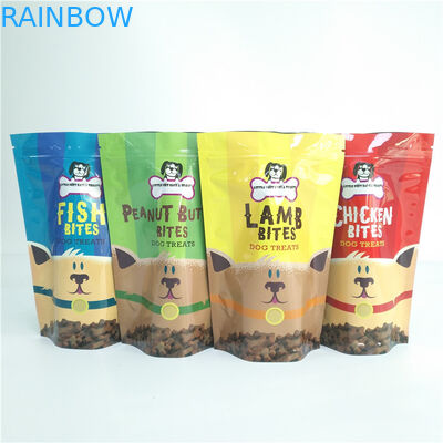 कुत्ते का इलाज भंडारण पालतू पशु खाद्य बैग टुकड़े टुकड़े में प्लास्टिक पुन: प्रयोज्य वैक्यूम कार्बनिक थैली