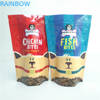 कुत्ते का इलाज भंडारण पालतू पशु खाद्य बैग टुकड़े टुकड़े में प्लास्टिक पुन: प्रयोज्य वैक्यूम कार्बनिक थैली