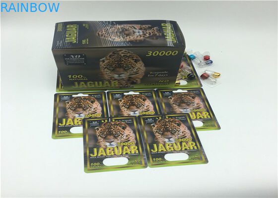 ब्लैक ब्लिस्टर कार्ड पैकेजिंग एफएक्स 35000 श्रृंखला प्रदर्शन पेपर बॉक्स पुरुष संवर्धन गोलियां के लिए