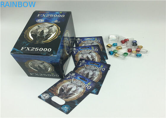 ब्लैक माम्बा 3 डी इफेक्ट ब्लिस्टर कार्ड पैकेजिंग कैप्सूल सेक्स पिल्स कस्टमाइज्ड डिज़ाइन