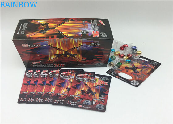 सुपर लोगो के लिए कस्टम लोगो 3 डी प्रभाव ब्लिस्टर पैक पैकेजिंग पुरुष संवर्धन बोतल कार्ड